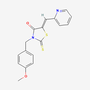 3-(4-methoxybenzyl)-5-(2-pyridinylmethylene)-2-thioxo-1,3-thiazolidin-4-one