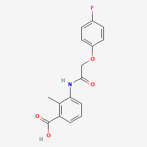 3-{[(4-fluorophenoxy)acetyl]amino}-2-methylbenzoic acid