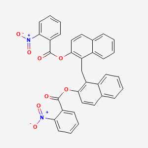 molecular formula C35H22N2O8 B5439082 methylenedi-1,2-naphthalenediyl bis(2-nitrobenzoate) 