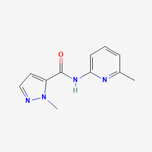 1-methyl-N-(6-methyl-2-pyridinyl)-1H-pyrazole-5-carboxamide