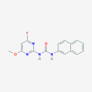 N-(4-fluoro-6-methoxy-2-pyrimidinyl)-N'-2-naphthylurea