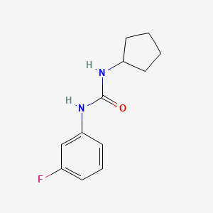 N-cyclopentyl-N'-(3-fluorophenyl)urea