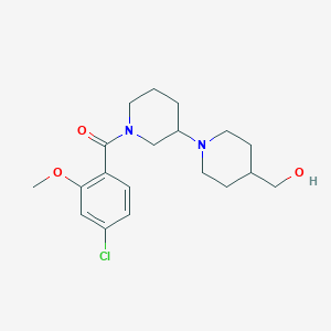 molecular formula C19H27ClN2O3 B5439132 [1'-(4-chloro-2-methoxybenzoyl)-1,3'-bipiperidin-4-yl]methanol 