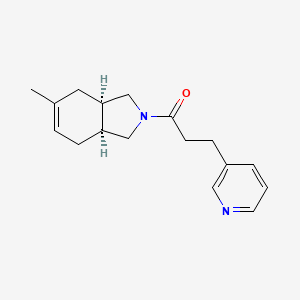 molecular formula C17H22N2O B5439161 (3aR*,7aS*)-5-methyl-2-[3-(3-pyridinyl)propanoyl]-2,3,3a,4,7,7a-hexahydro-1H-isoindole 