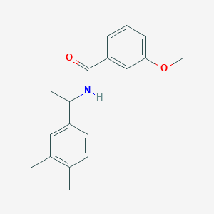 molecular formula C18H21NO2 B5439171 N-[1-(3,4-dimethylphenyl)ethyl]-3-methoxybenzamide 