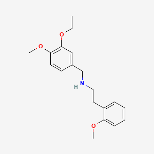 molecular formula C19H25NO3 B5439180 (3-ethoxy-4-methoxybenzyl)[2-(2-methoxyphenyl)ethyl]amine 