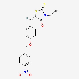 3-allyl-5-{4-[(4-nitrobenzyl)oxy]benzylidene}-2-thioxo-1,3-thiazolidin-4-one