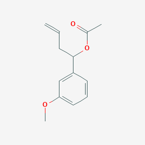 molecular formula C13H16O3 B054392 Acetic acid 1-(3-methoxy-phenyl)-but-3-enyl ester CAS No. 114095-72-6