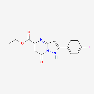 ethyl 7-hydroxy-2-(4-iodophenyl)pyrazolo[1,5-a]pyrimidine-5-carboxylate