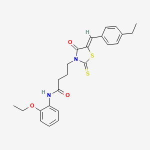 N-(2-ethoxyphenyl)-4-[5-(4-ethylbenzylidene)-4-oxo-2-thioxo-1,3-thiazolidin-3-yl]butanamide