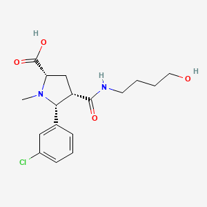 (2S*,4S*,5R*)-5-(3-chlorophenyl)-4-{[(4-hydroxybutyl)amino]carbonyl}-1-methylpyrrolidine-2-carboxylic acid