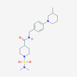 1-[(dimethylamino)sulfonyl]-N-[4-(3-methyl-1-piperidinyl)benzyl]-4-piperidinecarboxamide