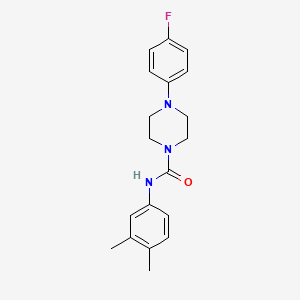 N-(3,4-dimethylphenyl)-4-(4-fluorophenyl)-1-piperazinecarboxamide