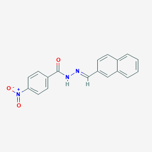 molecular formula C18H13N3O3 B5439300 N'-(2-naphthylmethylene)-4-nitrobenzohydrazide 