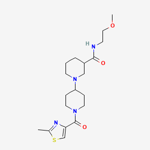 N-(2-methoxyethyl)-1'-[(2-methyl-1,3-thiazol-4-yl)carbonyl]-1,4'-bipiperidine-3-carboxamide