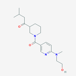 1-[1-({6-[(2-hydroxyethyl)(methyl)amino]pyridin-3-yl}carbonyl)piperidin-3-yl]-3-methylbutan-1-one