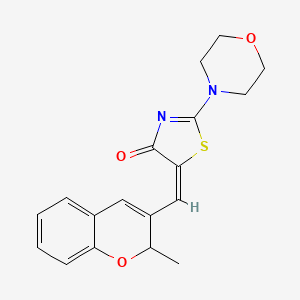 5-[(2-methyl-2H-chromen-3-yl)methylene]-2-(4-morpholinyl)-1,3-thiazol-4(5H)-one