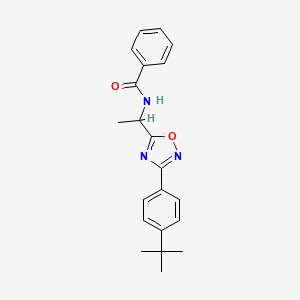 N-{1-[3-(4-tert-butylphenyl)-1,2,4-oxadiazol-5-yl]ethyl}benzamide