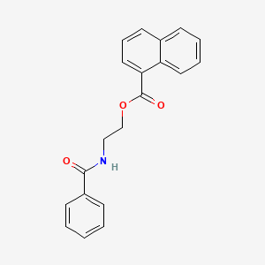 molecular formula C20H17NO3 B5439382 2-(benzoylamino)ethyl 1-naphthoate 