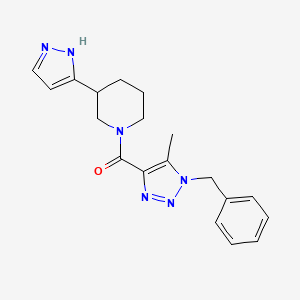 1-[(1-benzyl-5-methyl-1H-1,2,3-triazol-4-yl)carbonyl]-3-(1H-pyrazol-5-yl)piperidine