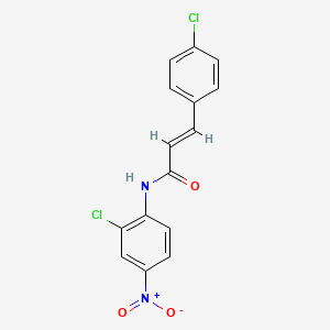 N-(2-chloro-4-nitrophenyl)-3-(4-chlorophenyl)acrylamide