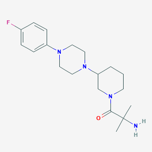 (2-{3-[4-(4-fluorophenyl)-1-piperazinyl]-1-piperidinyl}-1,1-dimethyl-2-oxoethyl)amine dihydrochloride