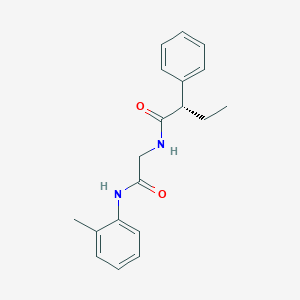 (2S)-N-{2-[(2-methylphenyl)amino]-2-oxoethyl}-2-phenylbutanamide