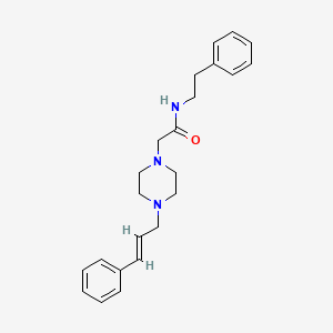 N-(2-phenylethyl)-2-[4-(3-phenyl-2-propen-1-yl)-1-piperazinyl]acetamide