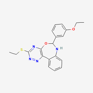 6-(3-ethoxyphenyl)-3-(ethylthio)-6,7-dihydro[1,2,4]triazino[5,6-d][3,1]benzoxazepine