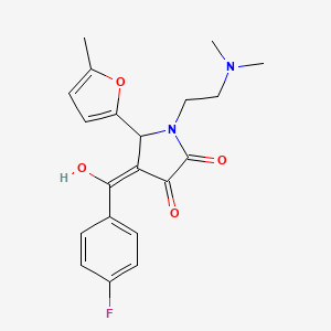 molecular formula C20H21FN2O4 B5439516 1-[2-(dimethylamino)ethyl]-4-(4-fluorobenzoyl)-3-hydroxy-5-(5-methyl-2-furyl)-1,5-dihydro-2H-pyrrol-2-one 