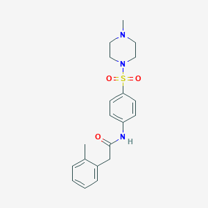 2-(2-methylphenyl)-N-{4-[(4-methyl-1-piperazinyl)sulfonyl]phenyl}acetamide