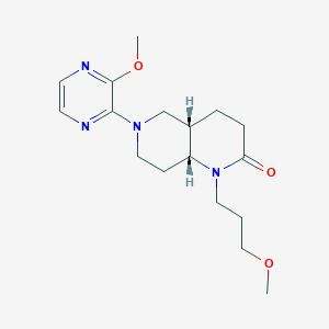 (4aS*,8aR*)-1-(3-methoxypropyl)-6-(3-methoxypyrazin-2-yl)octahydro-1,6-naphthyridin-2(1H)-one