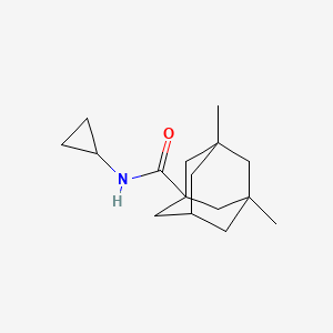 molecular formula C16H25NO B5439642 N-cyclopropyl-3,5-dimethyl-1-adamantanecarboxamide 