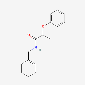 molecular formula C16H21NO2 B5439695 N-(1-cyclohexen-1-ylmethyl)-2-phenoxypropanamide 
