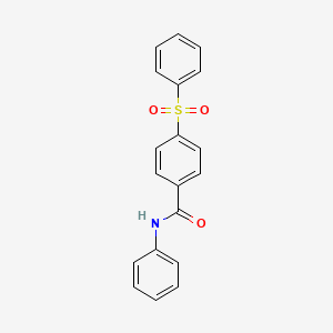 molecular formula C19H15NO3S B5439715 N-phenyl-4-(phenylsulfonyl)benzamide 