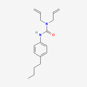 molecular formula C17H24N2O B5439772 N,N-diallyl-N'-(4-butylphenyl)urea 