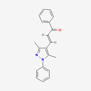 3-(3,5-dimethyl-1-phenyl-1H-pyrazol-4-yl)-1-phenyl-2-propen-1-one