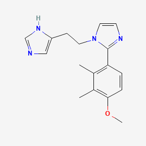 molecular formula C17H20N4O B5439802 1-[2-(1H-imidazol-4-yl)ethyl]-2-(4-methoxy-2,3-dimethylphenyl)-1H-imidazole 