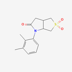 molecular formula C14H17NO3S B5439806 1-(2,3-dimethylphenyl)tetrahydro-1H-thieno[3,4-b]pyrrol-2(3H)-one 5,5-dioxide 