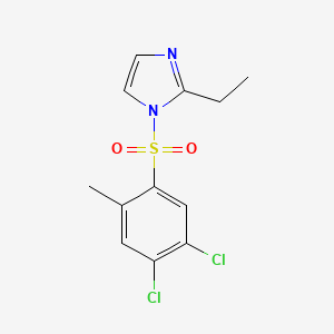 molecular formula C12H12Cl2N2O2S B5439887 1-[(4,5-dichloro-2-methylphenyl)sulfonyl]-2-ethyl-1H-imidazole 