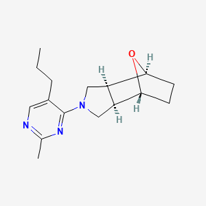 (1R*,2R*,6S*,7S*)-4-(2-methyl-5-propyl-4-pyrimidinyl)-10-oxa-4-azatricyclo[5.2.1.0~2,6~]decane