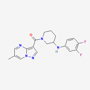 N-(3,4-difluorophenyl)-1-[(6-methylpyrazolo[1,5-a]pyrimidin-3-yl)carbonyl]-3-piperidinamine