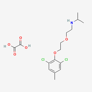 molecular formula C16H23Cl2NO6 B5440077 N-{2-[2-(2,6-dichloro-4-methylphenoxy)ethoxy]ethyl}-2-propanamine oxalate 