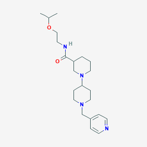 molecular formula C22H36N4O2 B5440084 N-(2-isopropoxyethyl)-1'-(pyridin-4-ylmethyl)-1,4'-bipiperidine-3-carboxamide 