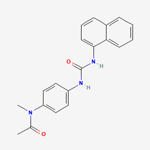 molecular formula C20H19N3O2 B5440100 N-methyl-N-(4-{[(1-naphthylamino)carbonyl]amino}phenyl)acetamide 
