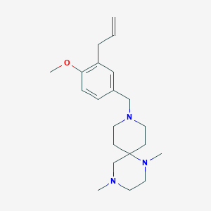 9-(3-allyl-4-methoxybenzyl)-1,4-dimethyl-1,4,9-triazaspiro[5.5]undecane