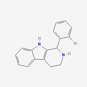 molecular formula C17H15BrN2 B5440165 1-(2-bromophenyl)-2,3,4,9-tetrahydro-1H-beta-carboline 