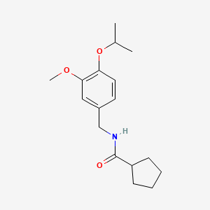 molecular formula C17H25NO3 B5440190 N-(4-isopropoxy-3-methoxybenzyl)cyclopentanecarboxamide 