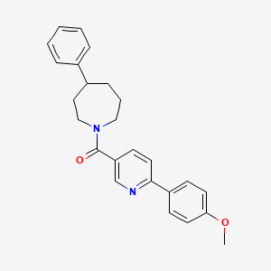 molecular formula C25H26N2O2 B5440216 1-{[6-(4-methoxyphenyl)pyridin-3-yl]carbonyl}-4-phenylazepane 