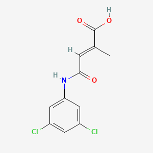 molecular formula C11H9Cl2NO3 B5440289 4-[(3,5-dichlorophenyl)amino]-2-methyl-4-oxo-2-butenoic acid 